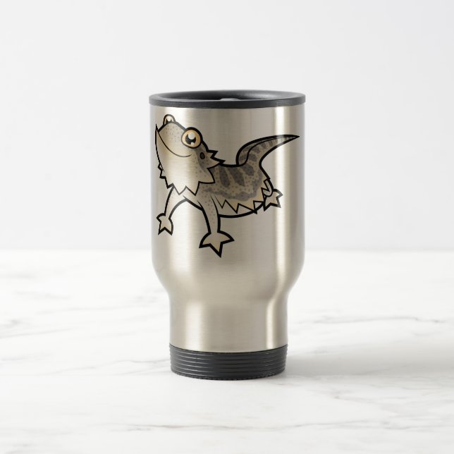 Cartoon Bearded Dragon / Rankin Dragon Travel Mug (Center)