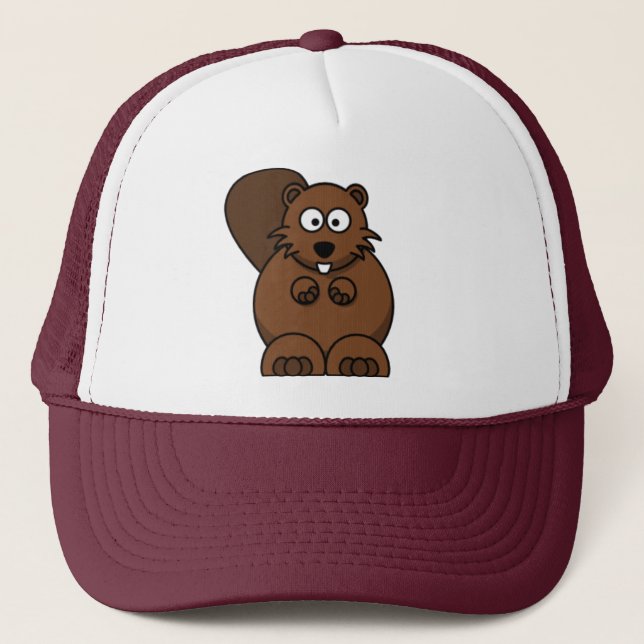 Cartoon Beaver Cap (Front)