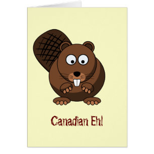 Cartoon Beaver Card