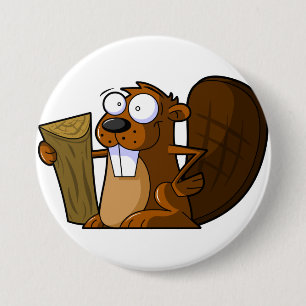 Cartoon Beaver Pin