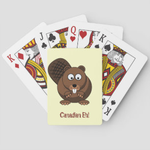 Cartoon Beaver Playing Cards