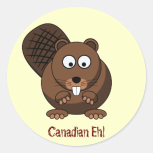 Cartoon Beaver Sticker