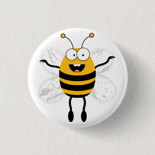 Cartoon Bee 3 Cm Round Badge