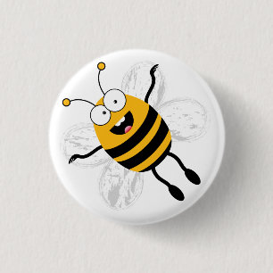 Cartoon Bee 3 Cm Round Badge