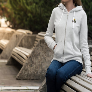 Cartoon Bee and Honey Jar "HOME" T-Shirt Hoodie