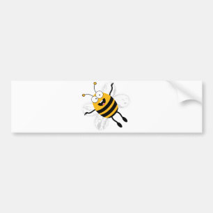Cartoon Bee Bumper Sticker