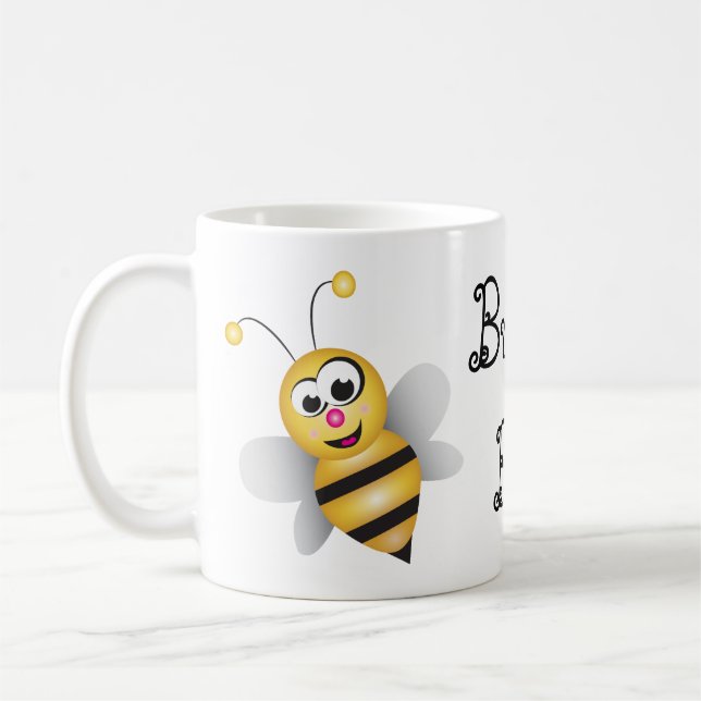 Cartoon Bee Coffee Mug (Left)