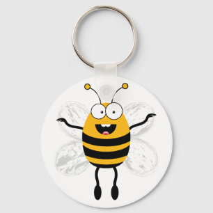 Cartoon Bee Key Ring