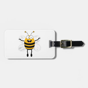 Cartoon Bee Luggage Tag
