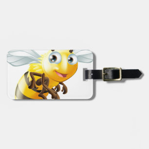 Cartoon Bee Luggage Tag