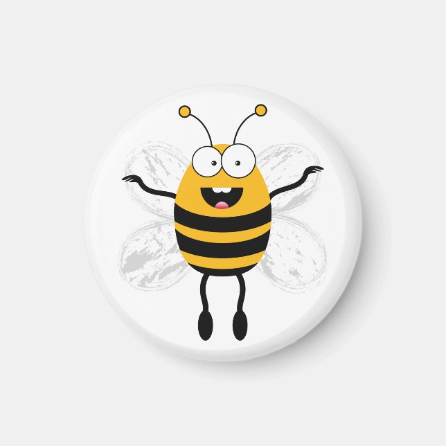Cartoon Bee Magnet (Front)