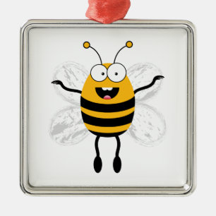 Cartoon Bee Metal Tree Decoration