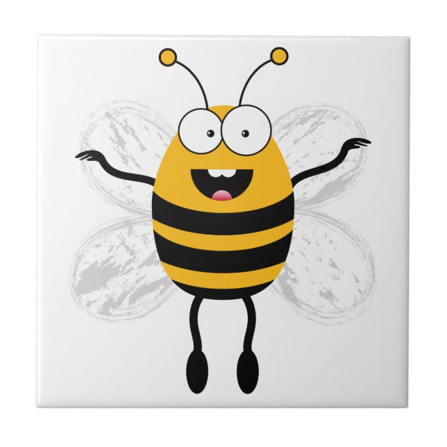 Cartoon Bee Tile (Front)
