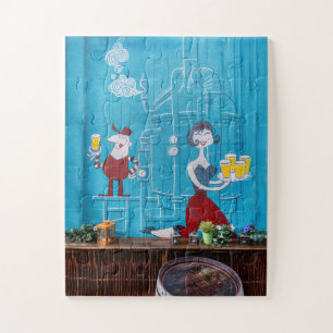 Cartoon Beer Room Jigsaw Puzzle