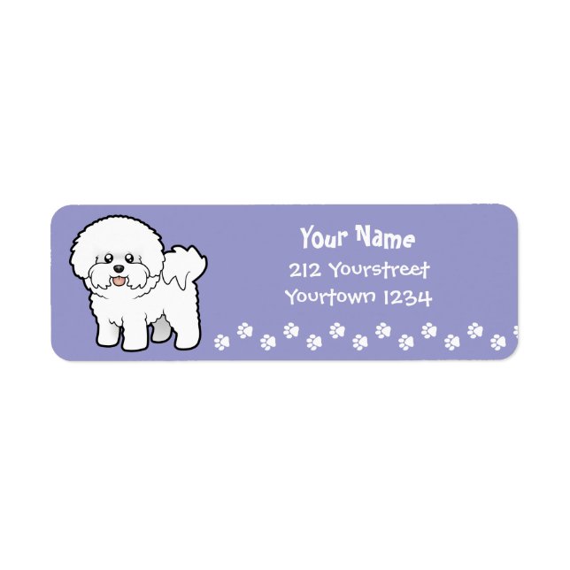 Cartoon Bichon Frise (Front)