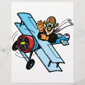 Cartoon Biplane