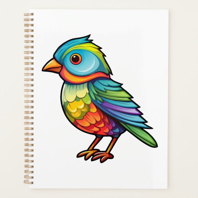 Cartoon bird illustration planner (Front)
