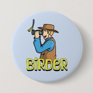 Cartoon Birder 7.5 Cm Round Badge