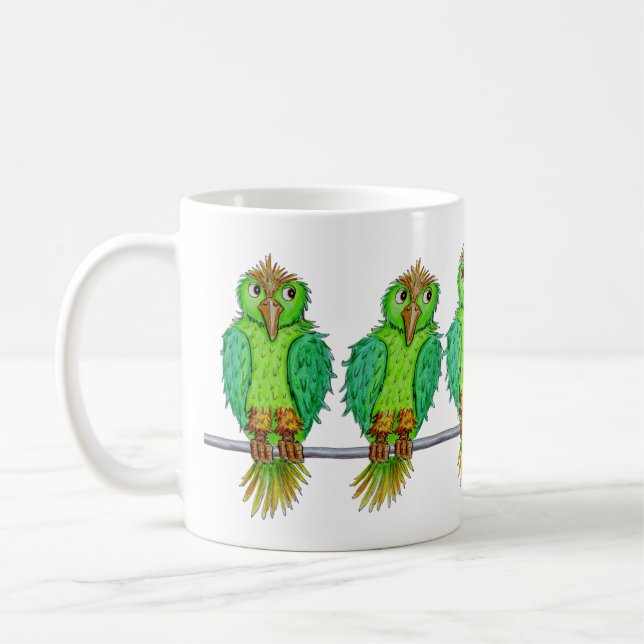 Cartoon Birds Coffee Mug (Left)