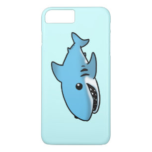 cartoon blue shark iPhone 8 plus/7 plus case