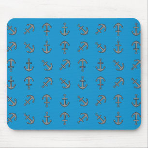 Cartoon Boat Anchor Set Mouse Mat