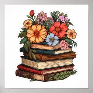 Cartoon books poster