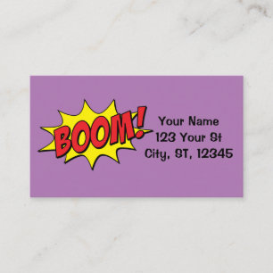Cartoon Boom Thunder_Cove Business Card