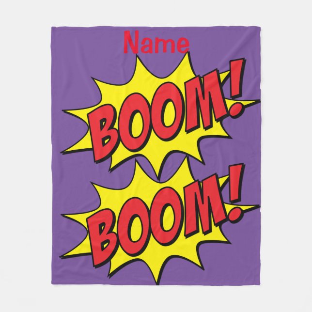 Cartoon Boom Thunder_Cove  Fleece Blanket (Front)