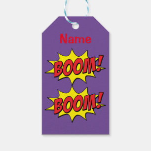 Cartoon Boom Thunder_Cove  Gift Tags