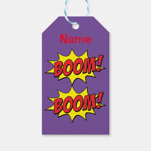 Cartoon Boom Thunder_Cove  Gift Tags (Front)
