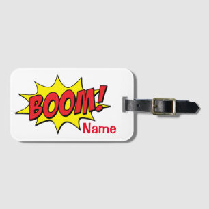 Cartoon Boom Thunder_Cove Luggage Tag