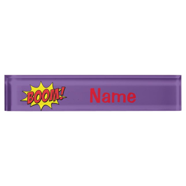 Cartoon Boom Thunder_Cove  Nameplate (Front)