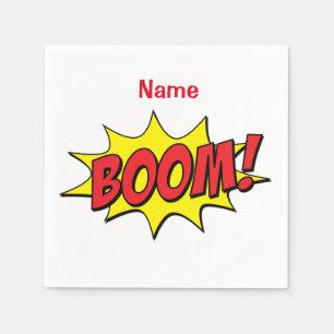 Cartoon Boom Thunder_Cove  Napkin