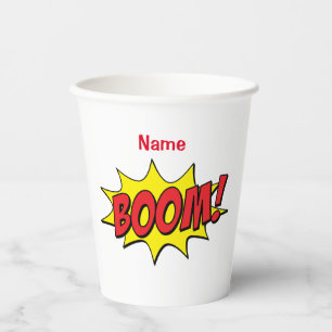 Cartoon Boom Thunder_Cove Paper Cups