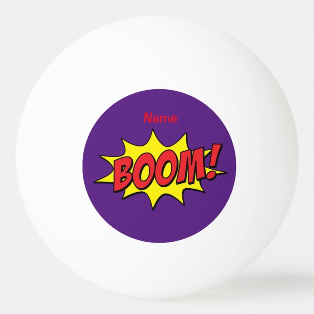 Cartoon Boom Thunder_Cove Ping Pong Ball (Front)