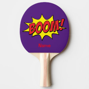 Cartoon Boom Thunder_Cove Ping Pong Paddle