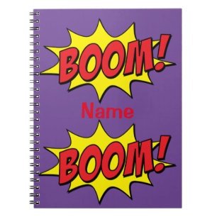 Cartoon Boom Thunder_Cove Stone Notebook