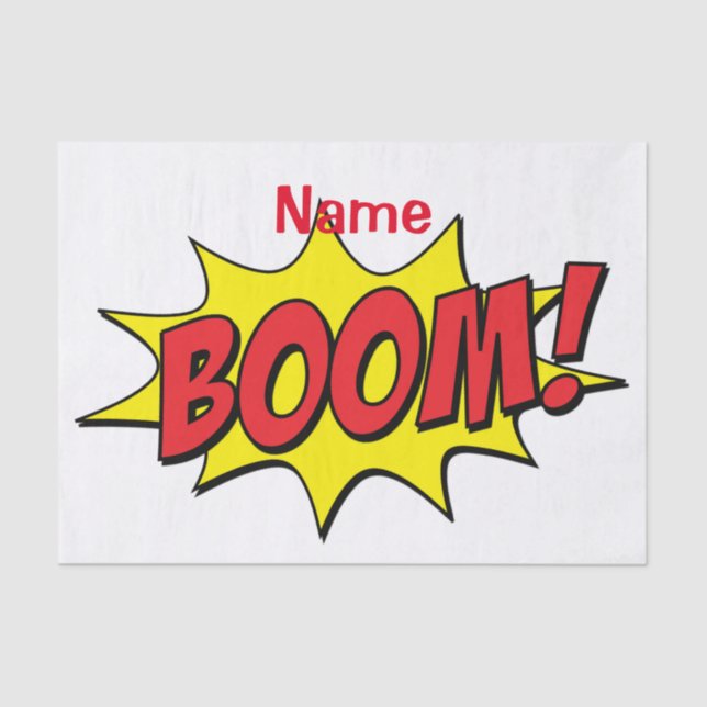 Cartoon Boom Thunder_Cove Tissue Paper (Front)