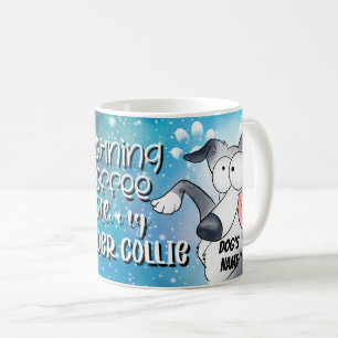 Cartoon Border Collie Dog Pet Coffee Mug, Cup