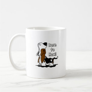 Cartoon Born To Howl Coffee Mug