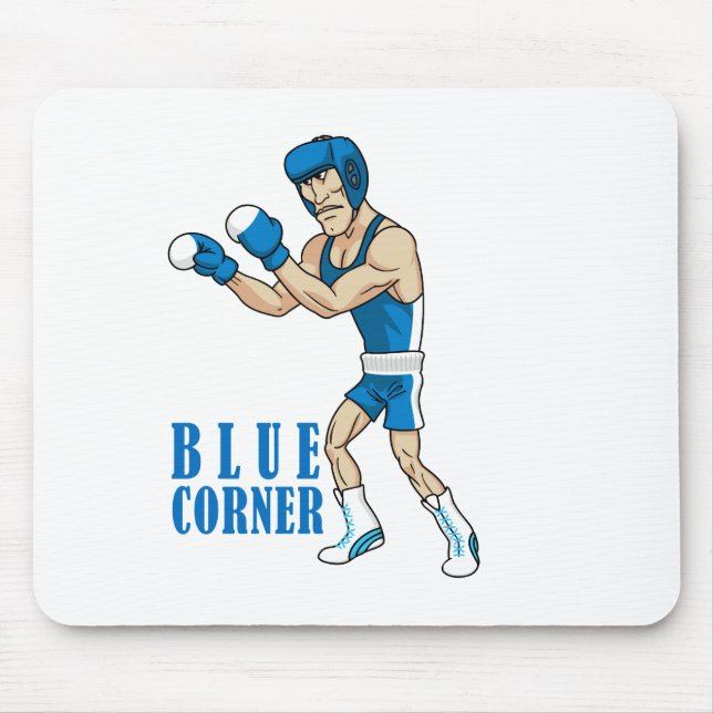 cartoon boxer mouse mat (Front)