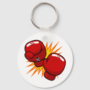 Cartoon Boxing Gloves Key Ring