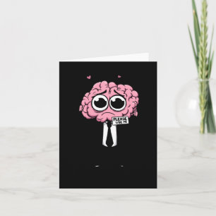 Cartoon Brain Joke Please Use Me Men Women Brain H Card