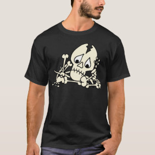 Cartoon Broken Bones Skeleton T-Shirt