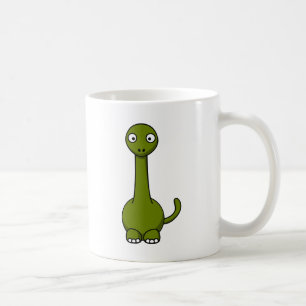 Cartoon brontosaurus coffee mug