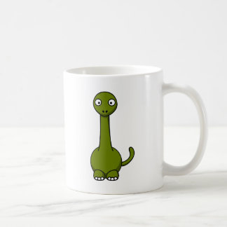 Cartoon brontosaurus coffee mug