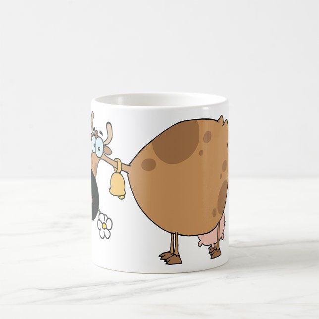 Cartoon Brown Cow Coffee Mug (Creator Uploaded)