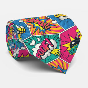 Cartoon Bubbles Neck Tie