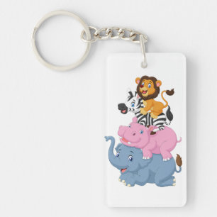 Cartoon Buddies Keychain