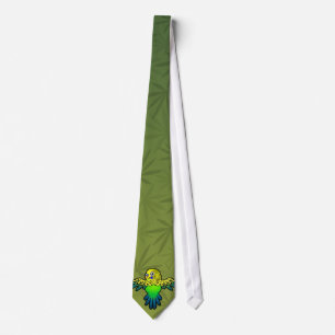 Cartoon Budgie Tie
